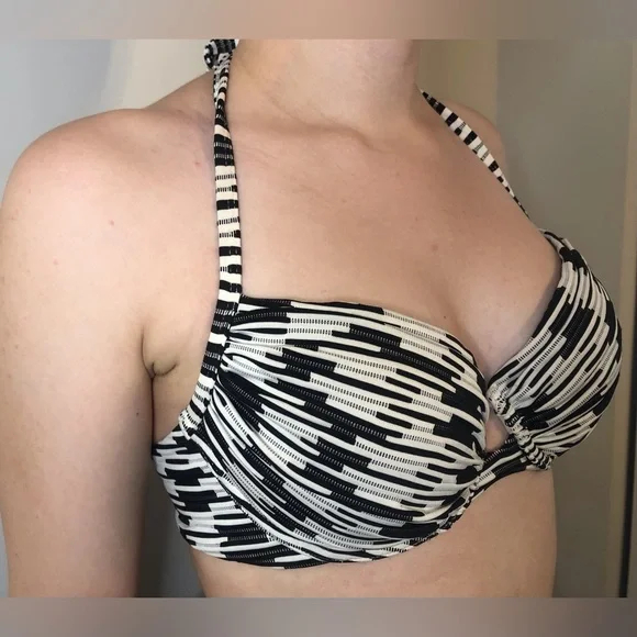 Victoria Secret Black and White Two Piece Bathing Suit - Picture 2 of 12